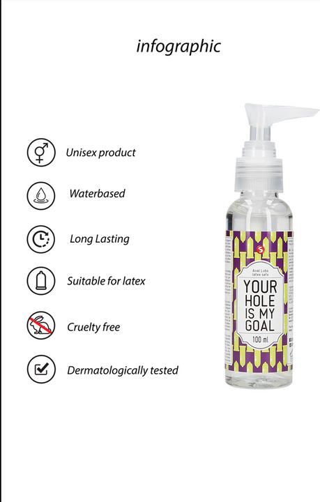 Actual product image Shots Anal Lube - Your Hole Is My Goal - 100 ml (100 ml)