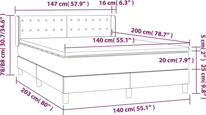 Image du produit VidaXL Raelynn (140 x 200, 140 x 200)