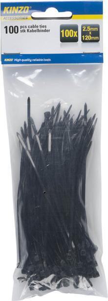 Immagine prodotto Kinzo Fascetta 100pcs 2,5x120mm (120 mm, 100 pz.)