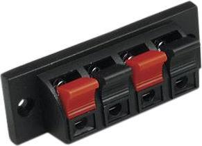 Actual product image RND Electronics Loudspeaker terminals, socket, straight, 4 poles