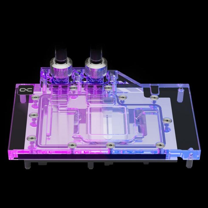 Immagine prodotto Alphacool Ice Block Aurora Acrylic RTX 4070TI Reference con piastra posteriore