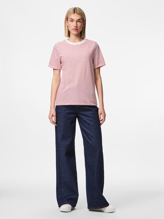 Produktbild Pieces Pcria Ss Fold Up Tee Stripes Noos Bc (XL)