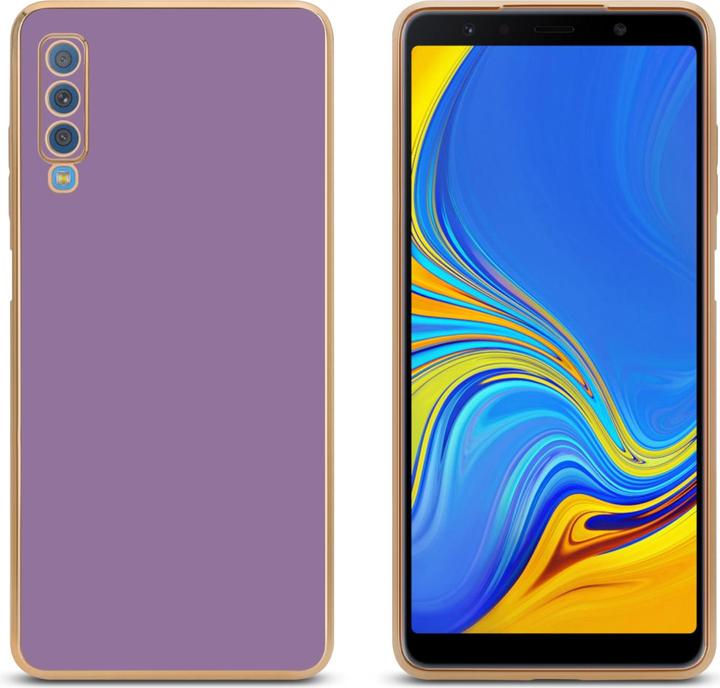 Actual product image Cadorabo Case for Samsung Galaxy A7 2018 in TPU with camera protection LM130 Style (Samsung Galaxy A7 (2018))