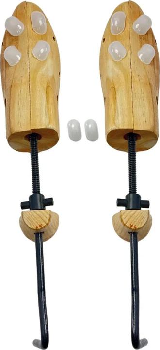 Actual product image Herzberg Home & Living 2-way shoe tree made of cedar wood with pressure point relief for men's shoes (2 x)
