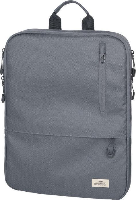 Immagine prodotto Troika CYCLE EXPANDABLE Laptop-Rucksack aus recyceltem Meerenplastik, 100% rPET, dunkelgrau (14 l)