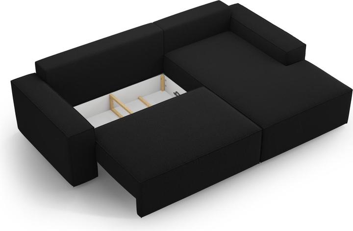 Actual product image Micadoni Right Corner Sofa With Bed Function And Box, "Jodie", 3 Seats, 246x151x86 Made in Europe (Corner sofa)