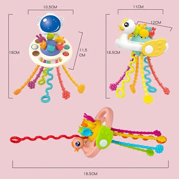 Immagine prodotto Activity Board Da 1 a 3 anni il giocattolo educativo in silicone 3 in 1 sviluppa le capacità sensoriali della
