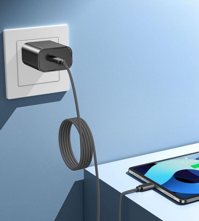Produktbild Choetech XCC-1054 240W Cable with Power Delivery 3.1 USB-C Magnetic 1.2m - Black (1.20 m, USB 3.0)