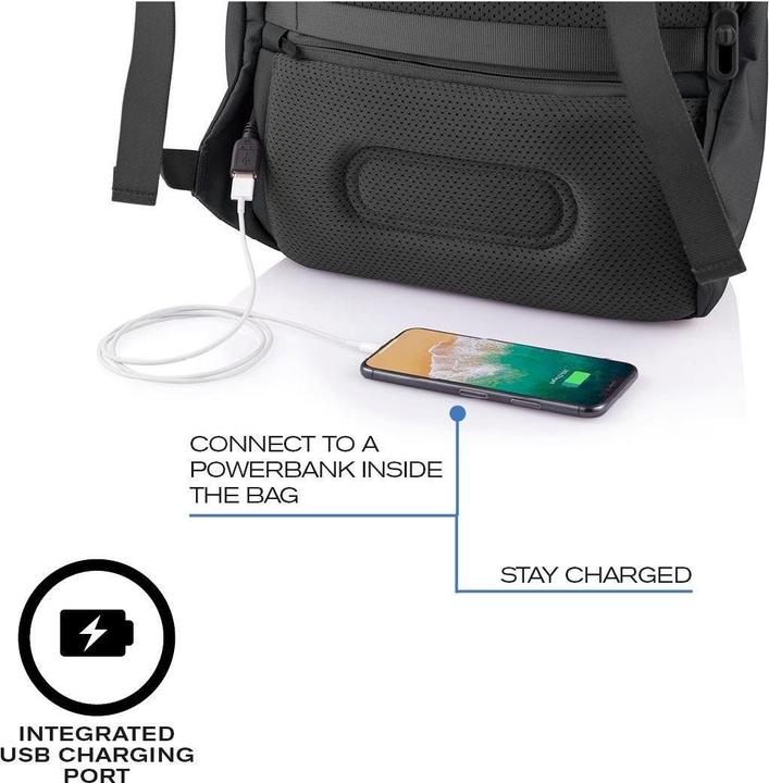 Actual product image XD Design Bobby Soft Backpack Casual Backpack Black Polyethylene Terephthalate (13 l)