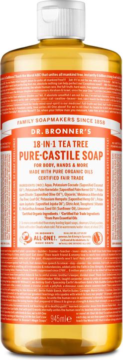 Dr. Bronner's Pure Castile Liquid Soap Tea tree 945 ml (945 ml)