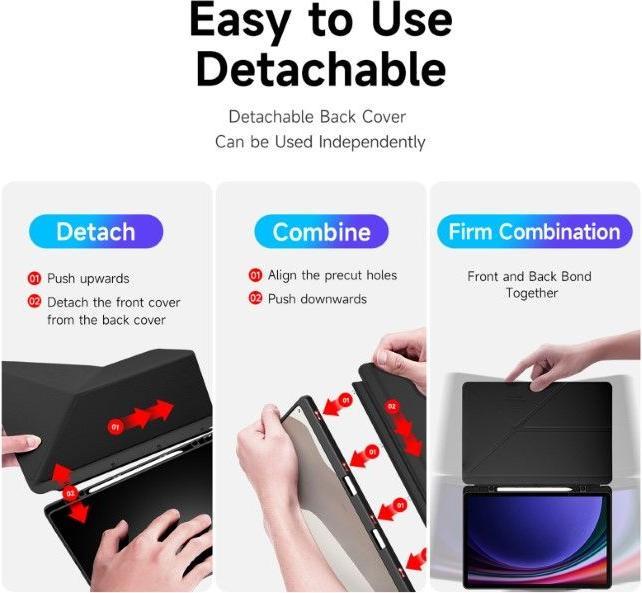 Produktbild Dux Ducis Magi Schutzhülle (Galaxy Tab S9 FE+, Galaxy Tab S9+, Galaxy Tab S10+)