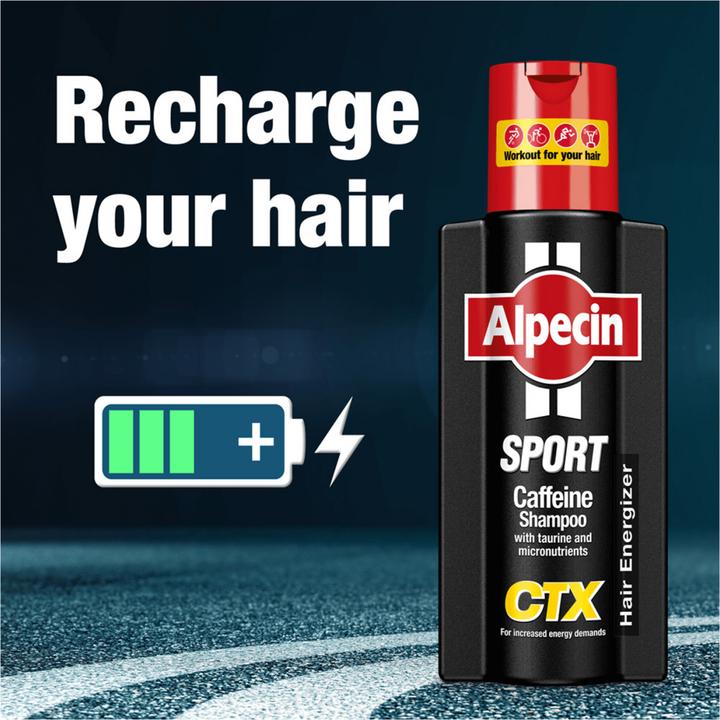 Actual product image Alpecin Sport Caffeine Shampoo CTX (250 ml, Liquid shampoo)