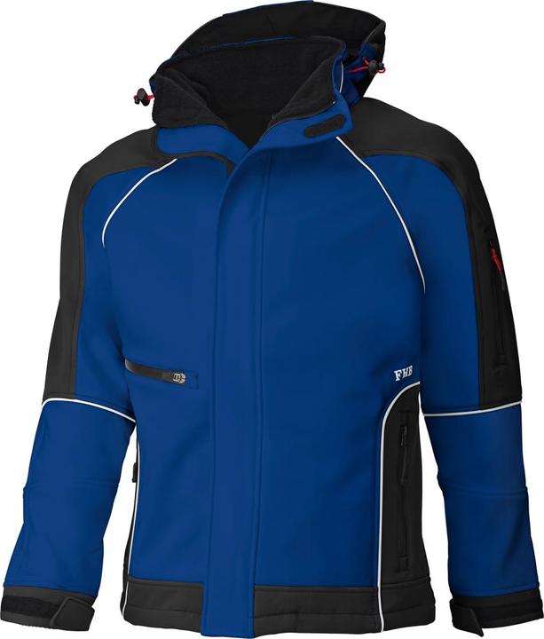 FHB Giacca softshell WALTER taglia L royal/nero (L)
