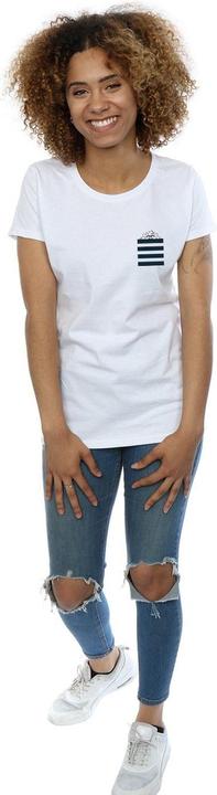 Immagine prodotto Looney Tunes Taz Stripes Faux Pocket Maglietta Donna (M)
