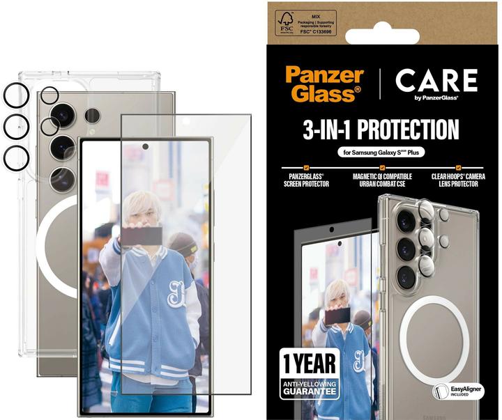 Actual product image PanzerGlass CARE by ® Flagship 3-in-1 Bundle Samsung Galaxy S 2025 Ultra (1 Piece, Samsung Galaxy S25 Ultra)