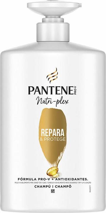 Produktbild Pantene Hair Shampoo Repairs and Protects Nutri Pro-V with Pro-V Formula Antioxidants for Dry and Damaged Ha (1000 ml, Flüssiges Shampoo)