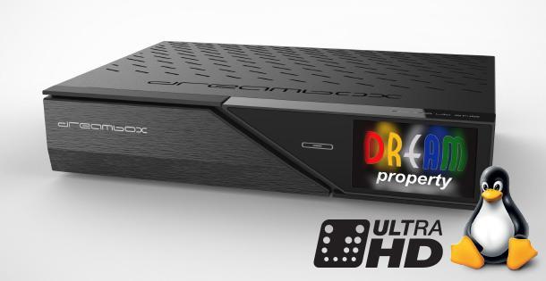 Actual product image Dreambox DM 900 ultra HD (2x DVB-C/T2 (Twin), CI Shaft)