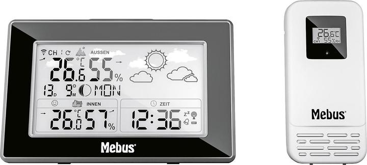Image du produit Mebus MEB Station météo sans fil 15x9,6x2,2