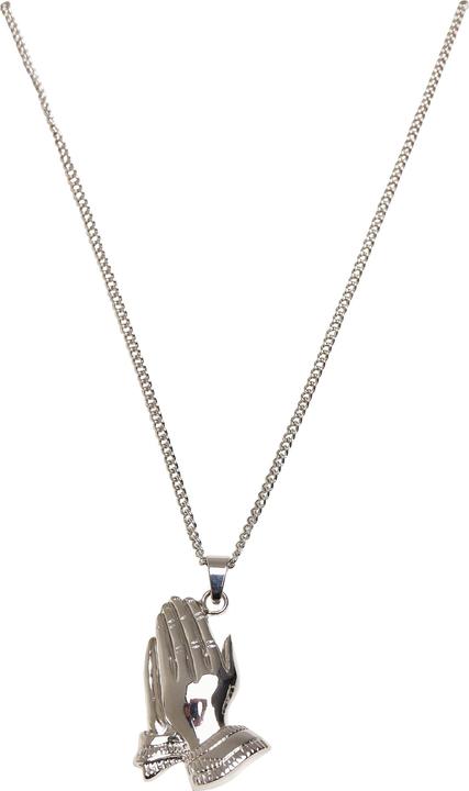 Urban Classics Pray Hands Necklace (40% Eisen, 60% Zink)