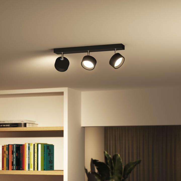 Image du produit Philips Bracia Spot 3x5.5W 2700K noir (1650 lm)