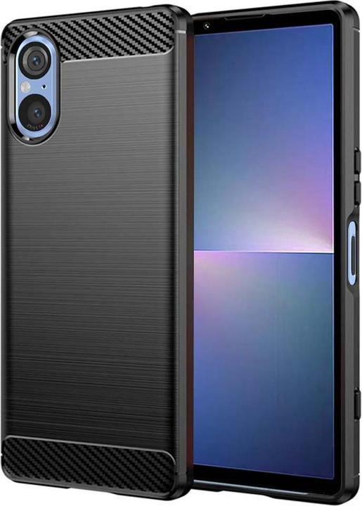 Immagine prodotto Techsuit - Carbon Silicone - Sony Xperia 5 V - Black (Sony Xperia 5 V)