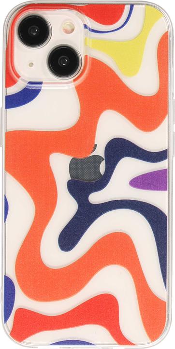 PhoneLook Hülle Gummi Silikon farbige Wellen Margarita (Apple iPhone 14)