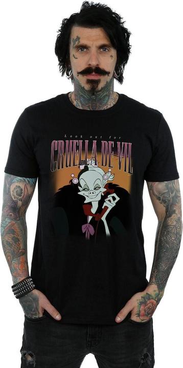Actual product image Disney Mens Cruella De Vil Homage T-Shirt (3XL)