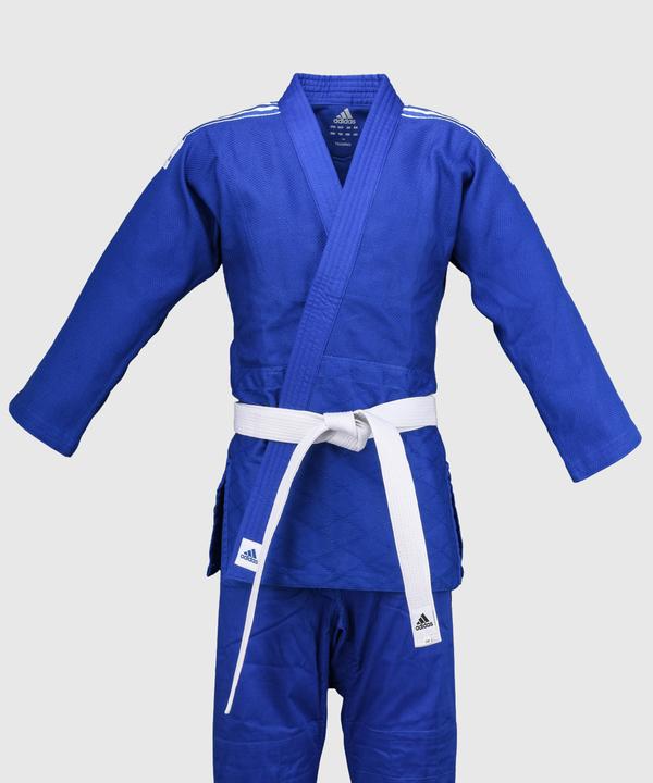 Immagine prodotto adidas Judogi Club Blau (Mit Schulterstreifen, Trainingsanzug (120 C)