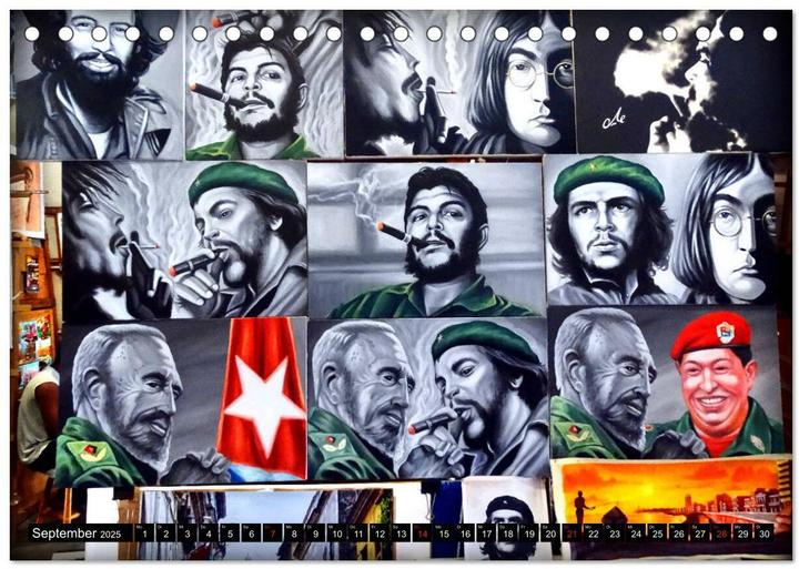 Produktbild CHE - Ernesto Che Guevara in Kuba (Tischkalender 2025 DIN A5 quer), Monatskalender (A5, Deutsch)