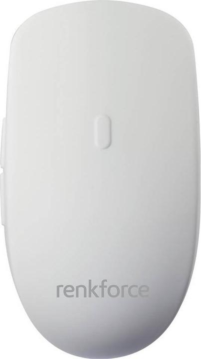 Renkforce RF-WRM-300 Hygiene-Maus Kabellos Optisch Weiss 5 Tasten 800 dpi, 100 (Kabellos)