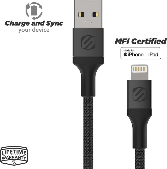 Image du produit Scosche USB-A — Lightning (0.30 m, USB 3.0)