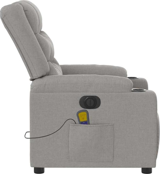 Produktbild VidaXL Massagesessel Elektrisch Wolkengrau Stoff
