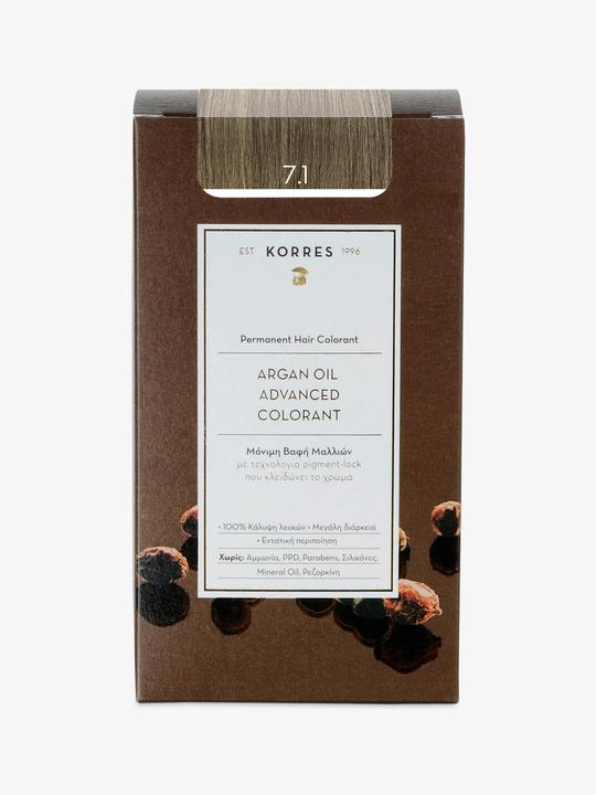 Produktbild Korres Argan Oil Hair Color (7.1 Ash Blonde)