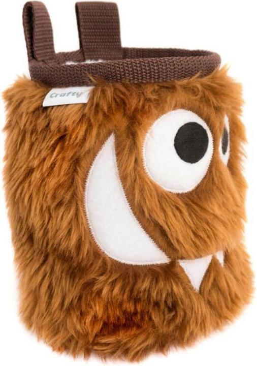 Actual product image Crafty Climbing Tangerine Foodie Monster Chalk Bag