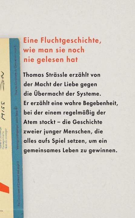 Produktbild Strässle:Fluchtnovelle (Deutsch, Thomas Strässle, 2024)