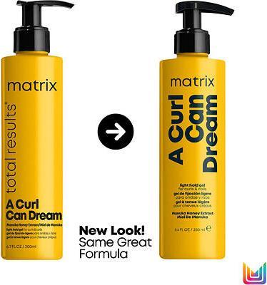 Immagine prodotto Matrix Gel a tenuta leggera per capelli ricci e mossi A Curl Can Dream (Gel a tenuta leggera) 200 ml (Gel per capelli, 200 ml)