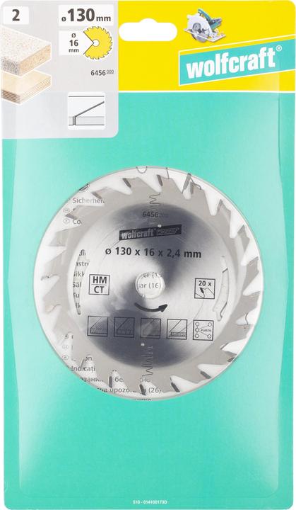 Produktbild wolfcraft wolfcraft 1 Kreissägeblatt HM, 24 Zähne ø160mm