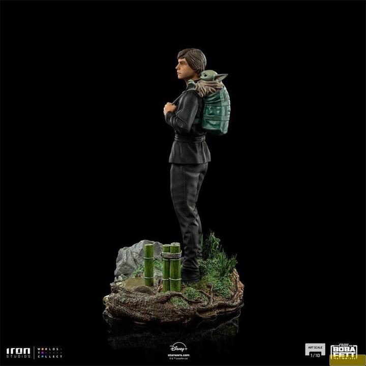 Image du produit Iron Studios ST Star Wars Book Boba Fett : Luke with Grogu 20cm RESINA