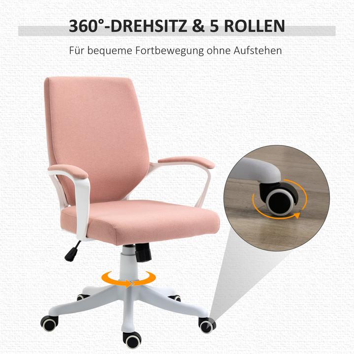 Actual product image Vinsetto Office chair ergonomic line design, soft upholstery