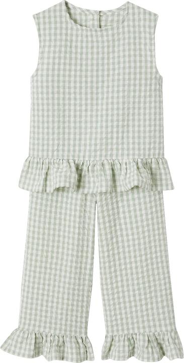 Immagine prodotto Vertbaudet Set da bambina: camicetta e pantaloni 7/8 (134)