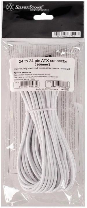 Productafbeelding Silverstone ATX Uitbreiding 24-24Pin wit