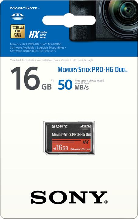 Produktbild Sony Memory Stick Pro-HG Duo (16 GB, Memory Stick Pro HG Duo)