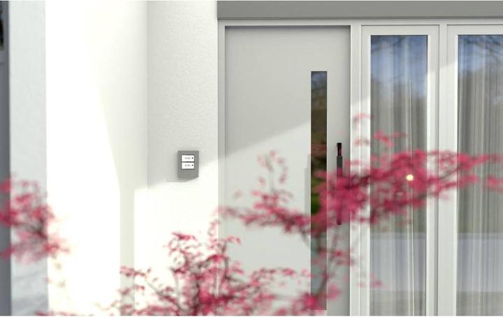 Produktbild M-E Edelstahl-Klingeltaster mit Beleuchtungsautomatik für 1-Familienhaus