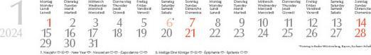 Produktbild Bastelkalender (21 x 29.7 cm, Kein Einband, Deutsch, Französisch, Italienisch, Englisch)