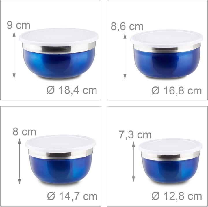Actual product image Relaxdays Bowl set (18.40 cm, 4 x)