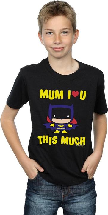 Actual product image Boys Batgirl Mum I Love You This Much T-Shirt (116)