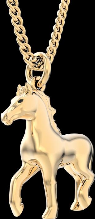 Produktbild MTM Horse Necklace (Messing, 18k Gold, 43 cm)