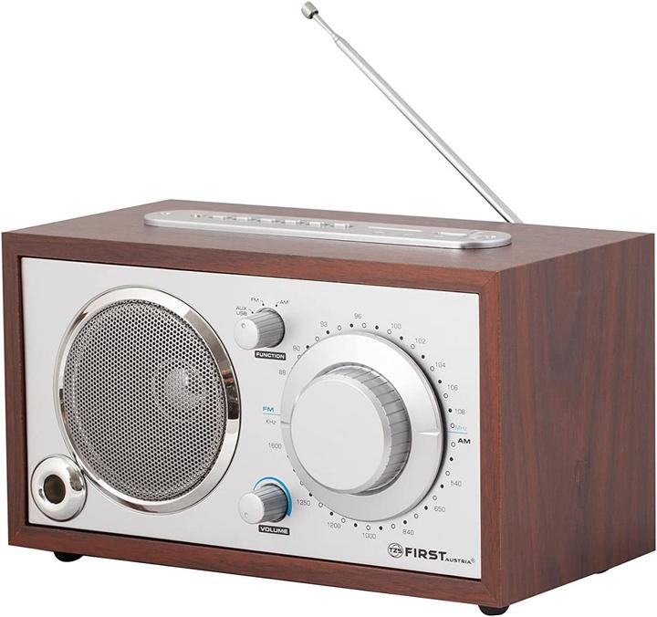 Produktbild TZS First Austria Retro Tischradio, 24x14x13.6 cm (AM, FM)