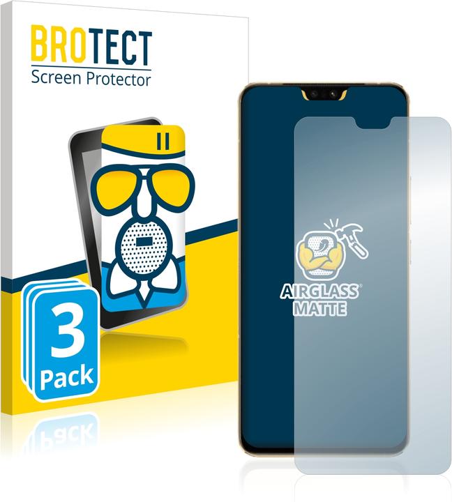 Actual product image BROTECT AirGlass Glass Matte (3 Piece, Vivo V23 5G)