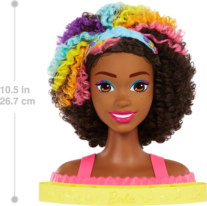 Actual product image Mattel Barbie Tete Coiffer Brune